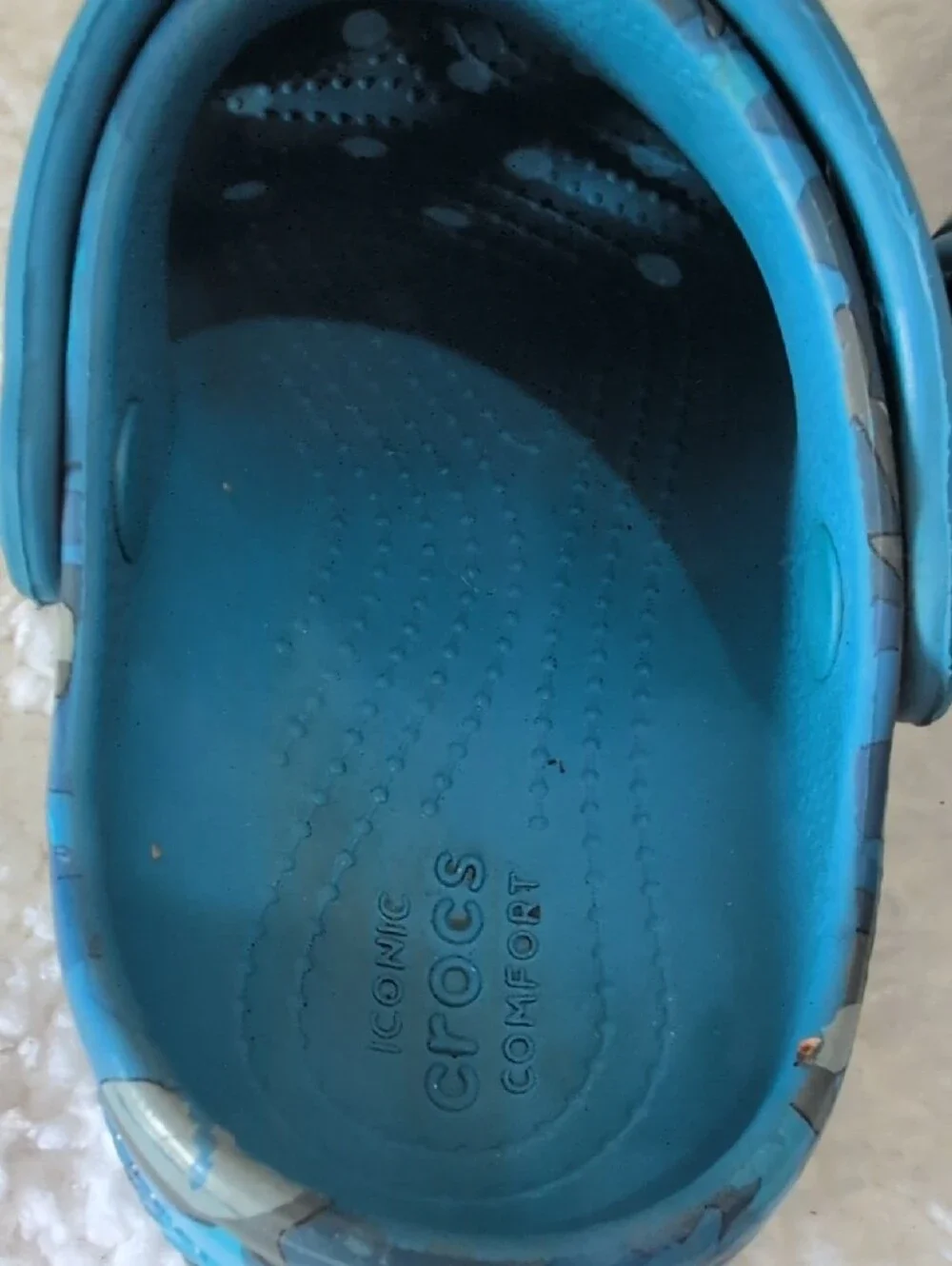 CROCS Kids Blue Camo Classic Clog